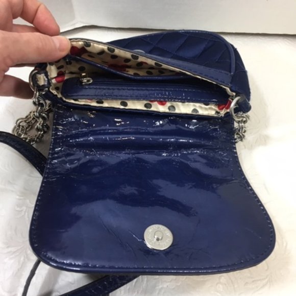 Guess Blue Sequin Sparkles Quilted Crossbody Bag - Picture 4 of 15